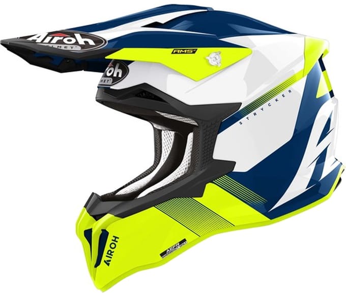 Airoh Strycker Blazer Geel Offroad Helm - Helm