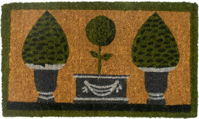 kokosmat handgeweven 3 topiary 75cm