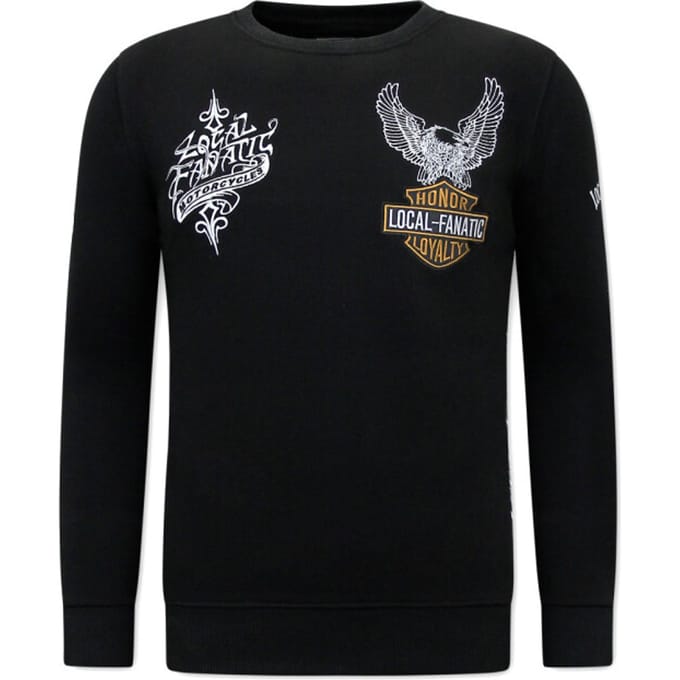 Heren Sweater - MC Honor & Loyalty - Zwart