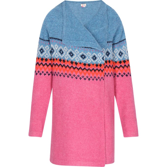IZIA Vest Dames Fuchsia veelkleurig
