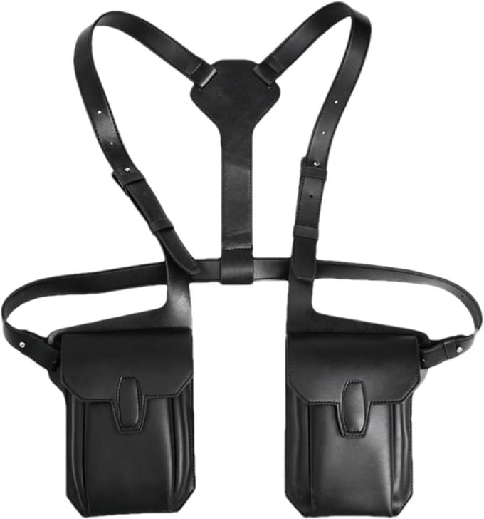 Oksel Tas - Schouder Pouch - Dagelijkse Mobiliteit - Ademend Mesh - 20 x 14 cm - Zwart