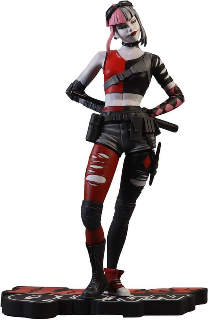 DC Direct Resin Statue Harley Quinn: Red White & Black by Simone Di Meo 17 cm