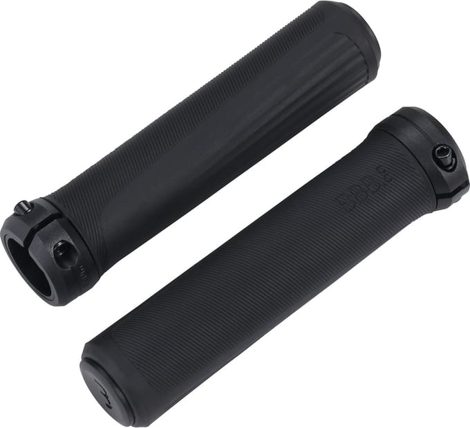 BBB Cycling SteadyActive Ergonomische Handvatten Fiets – 135mm 30-32OD – Zwart/Grijs - BHG-115