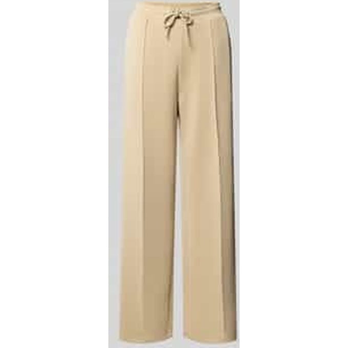 Sweatpants met siernaad en elastische band