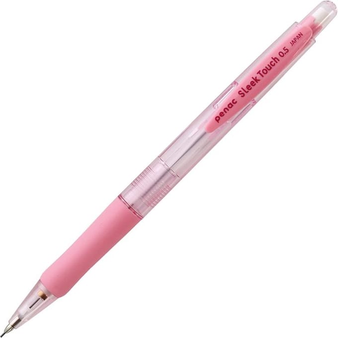 Penac Sleek touch - Mechanical Pencil - Transparant Roze - Vulpotlood - 0.5 mm