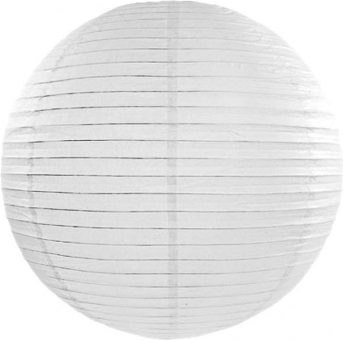 6x stuks witte luxe lampionnen van 50 cm