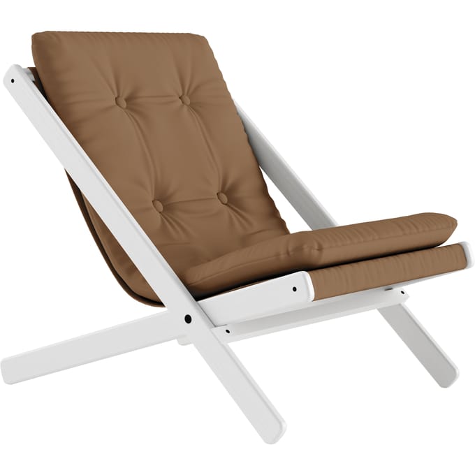 Karup Boogie klapstoel - 755 Mocca - 205 white lacquered