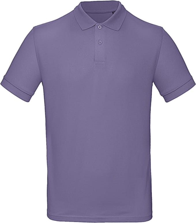 Lila Polo shirt B&C maat XL
