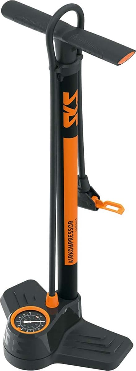 SKS Compacte hogedrukpomp - 10 bar - met manometer en universele ventielkop