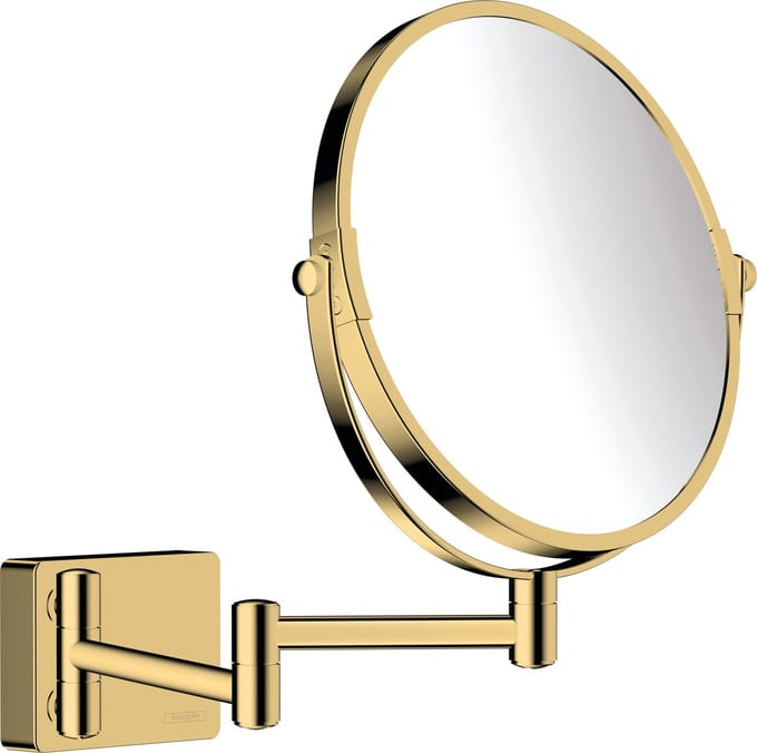 Hansgrohe addstoris shaving mirror polished gold-optic pvd