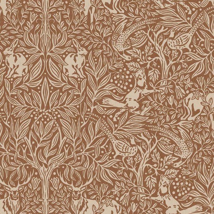 Boråstapeter Vliesbehang 2045 - New Heritage - Botanisch Bruin - 53cm x 10.05m