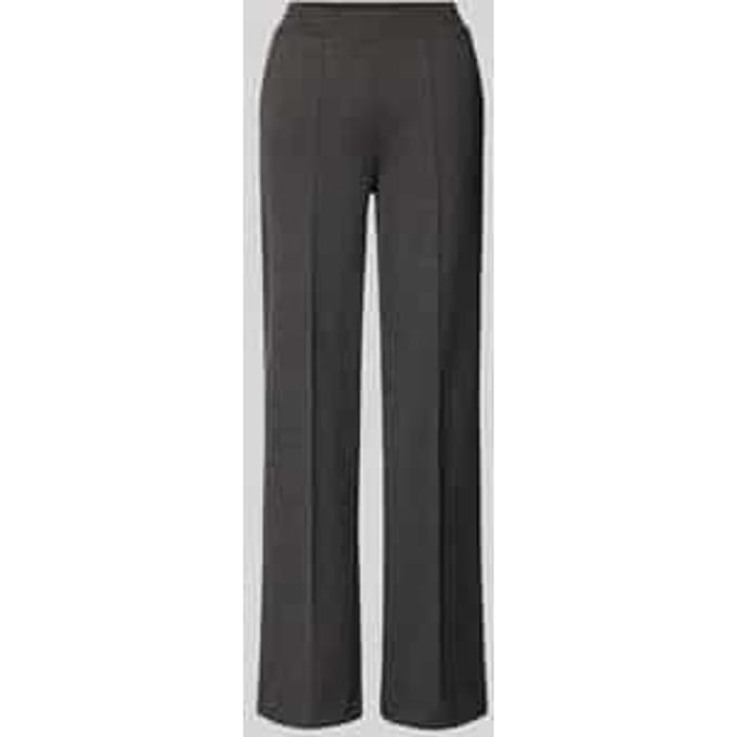Broek met lengtenaden en elastische band
