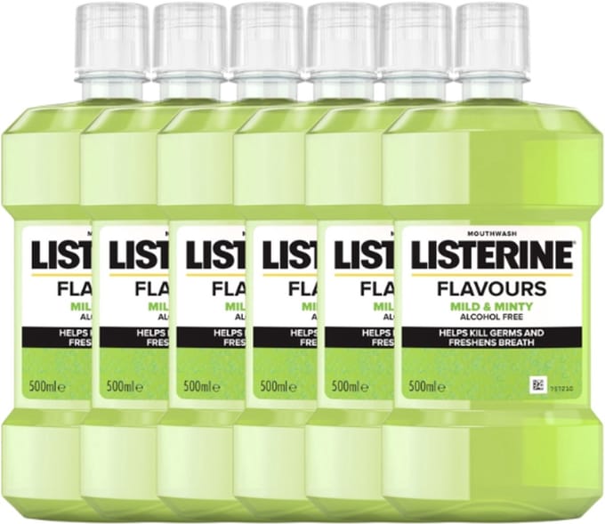 Listerine Mild & Minty Mondwater - 6 x 500 ml