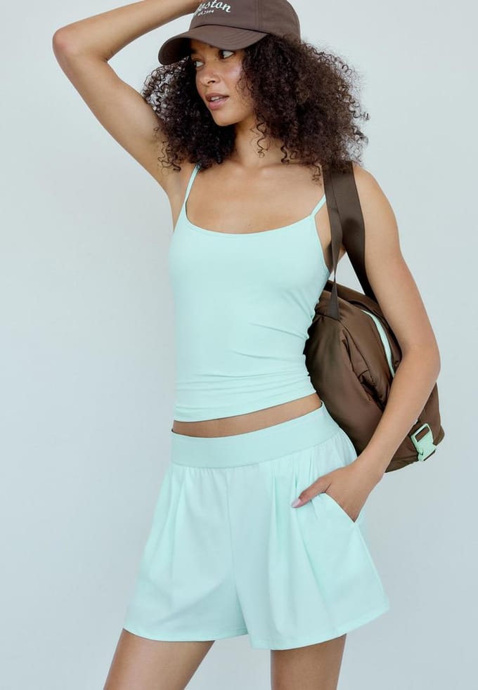 Stradivarius Basis hemdje  Pastelgroen XS