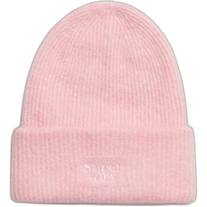Superdry Soft Rib Muts Roze