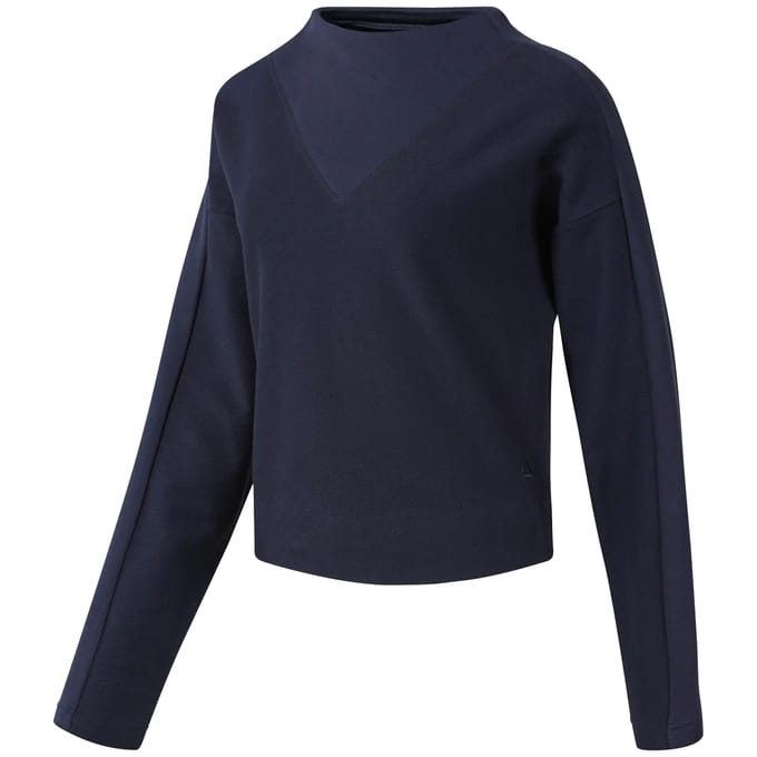 Dames sweatshirt met lange mouwen Reebok TE Twill Crew