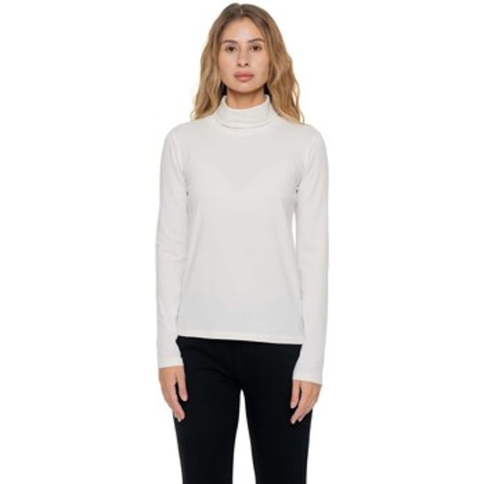 T-Shirt Lange Mouw Leone 1947 Woman High Collar Never Without