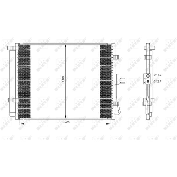 Condensor, airconditioning NRF 35984