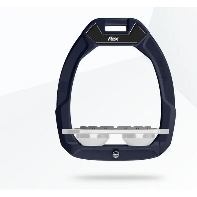 Veiligheidseisen van de paardrijzweer Plat Grip Bruin/grijs/wit Flex-On Safe-On