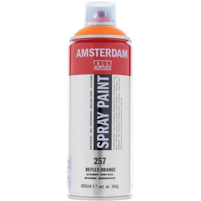 Spuitbusverf - Spraypaint -  #257 - Reflexoranje - Amsterdam - 400ml