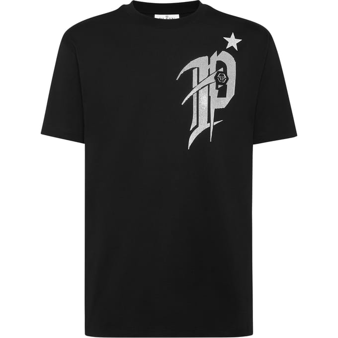 T-Shirt Ronde Hals Gothic Plein