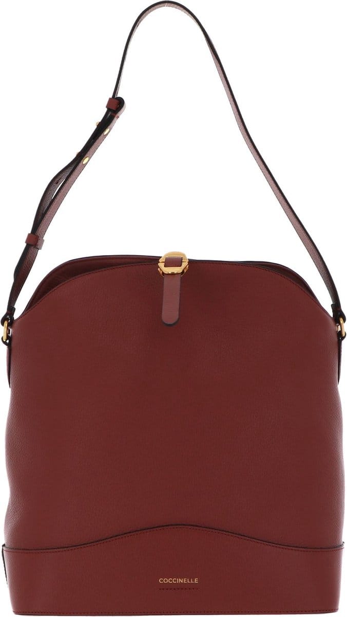 COCCINELLE Leren Schoudertas Josephine Shoulderbag Cinnamon Bruine