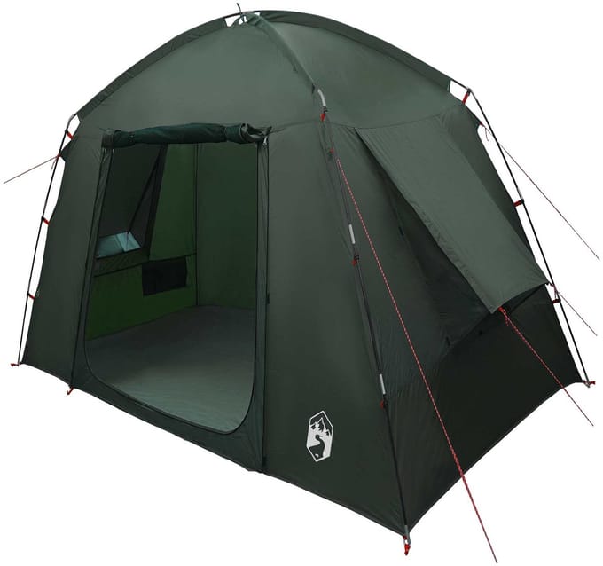 vidaXL - Huisje - Tent - 3-persoons - Leger - Groen - Polyester