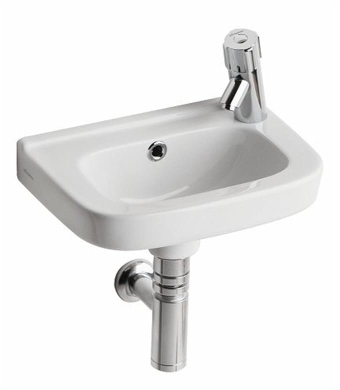 Geberit 300 Basic fontein zonder kraangat met overloop 36x25x15cm wit