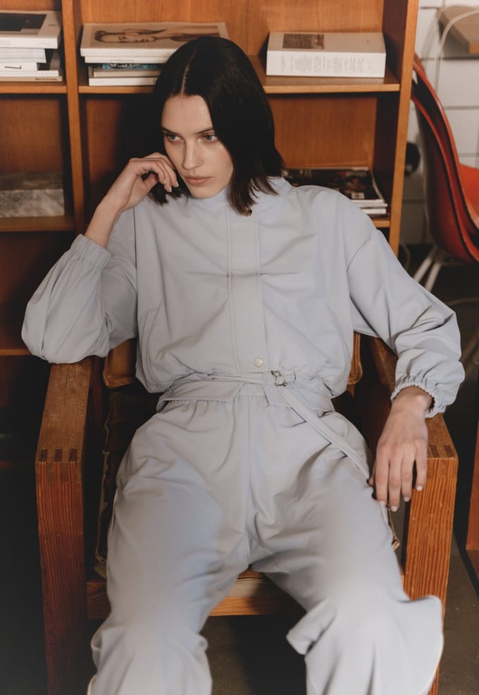 Ian jacket technical jersey | Light Blue - Light Blue / S