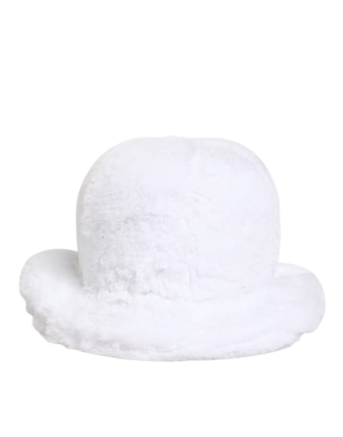 Dolce & Gabbana Witte Modacryl Vacht Bucket Muts Hoed