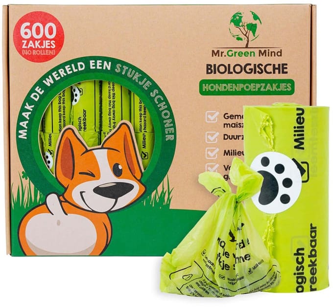 Mr. Green Mind Bio Poepzakje 600 zakken -