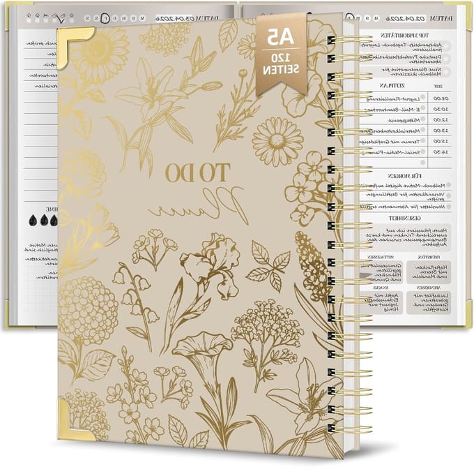 Agenda en Planner in Khaki Kleur voor Efficiënte Tijdplanning en Organisatie