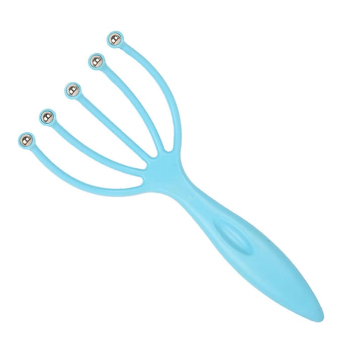 Hoofdhuidmassager Draagbare Handheld SPA Hoofdmassager voor Diepe Ontspanning & Stressvermindering in de blauw
