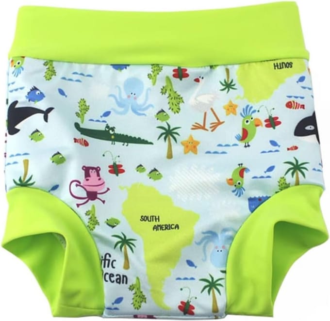 Hervorgebruikbare Zwembroek voor Baby en Kinderen met Hoge Taille