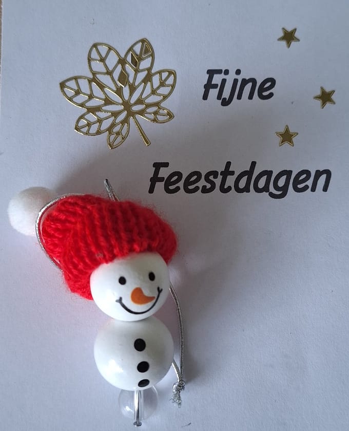 Sneeuwpop "Bergkristal" Boomversiering