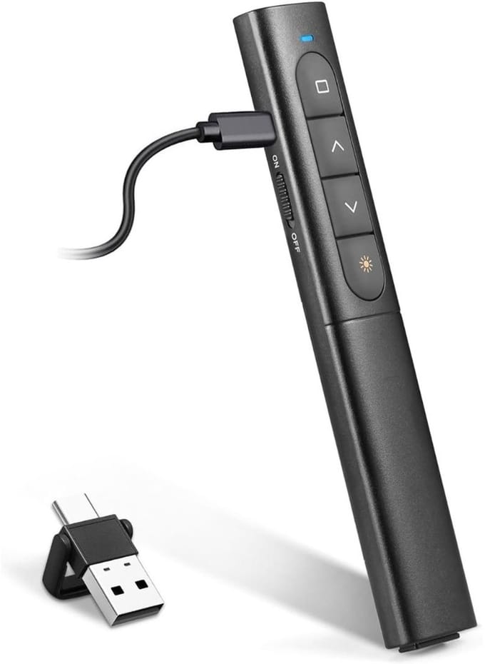 MRKK® Presentatie Klikker - Draadloze Presenter - Pointer