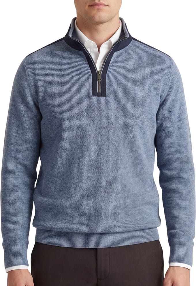 CASA MODA comfort fit schipperstrui - lichtblauw - donkerblauw
