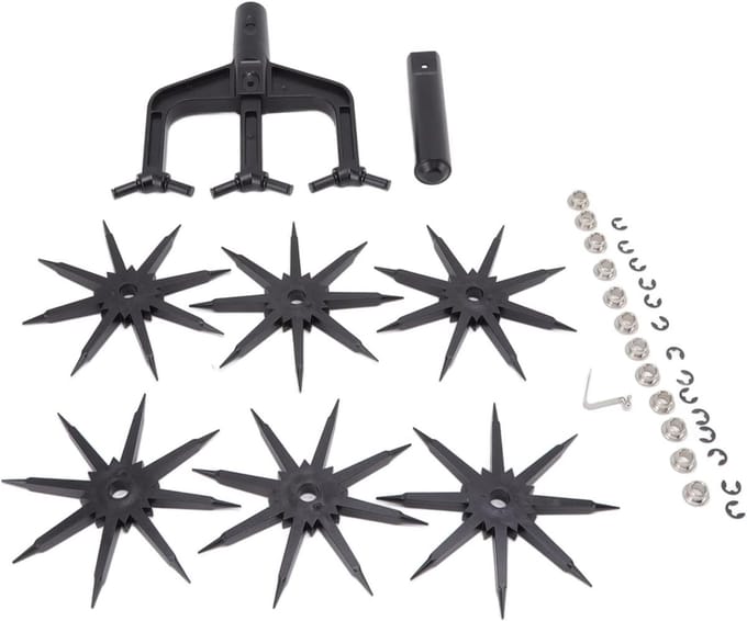 Bodemverticuteerder - Grondfrees cultivator - Tuinbodem losmaken - Handmatig 2-in-1 ontwerp - 20 x 157 cm