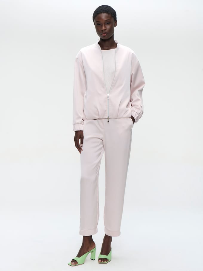Ripasso saten bomber jacket | Quarzo - Quarzo / S