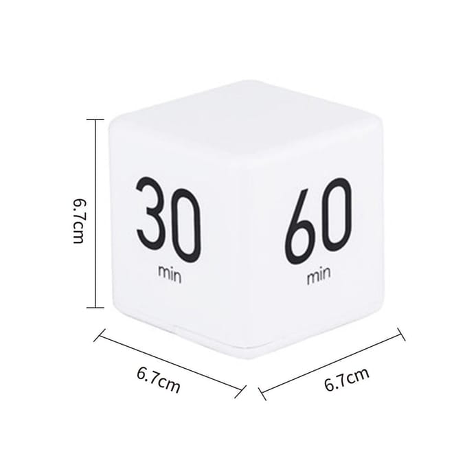 Draagbare kubustimer Digitale keukentimer Aftelalarm 15-20-30-60 minuten Flip-timing met 1-3-5-10