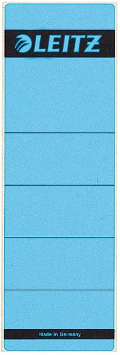 Rugetiket leitz 1642 62x192mm blauw | 10 stuks