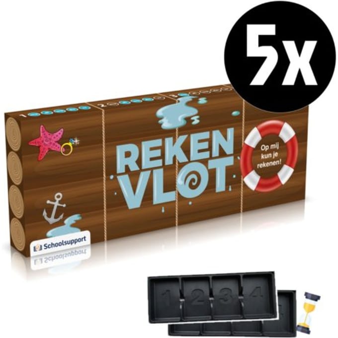 Rekenvlot Leitnerbox 5-Set Incl. Zandlopers