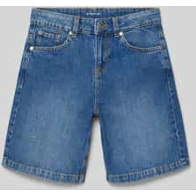 Korte regular fit jeans in 5-pocketmodel