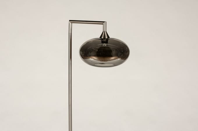 Lumidora Vloerlamp 31090 - OSLO - E27 - Grijs - Staalgrijs - Metaal