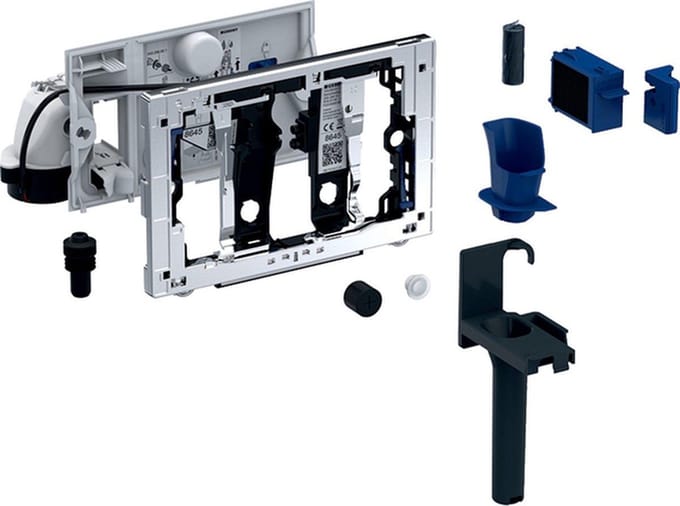 Geberit Duofresh module manueel stick ten behoeve van Sigma inbouwreservoir - 12cm - grijs