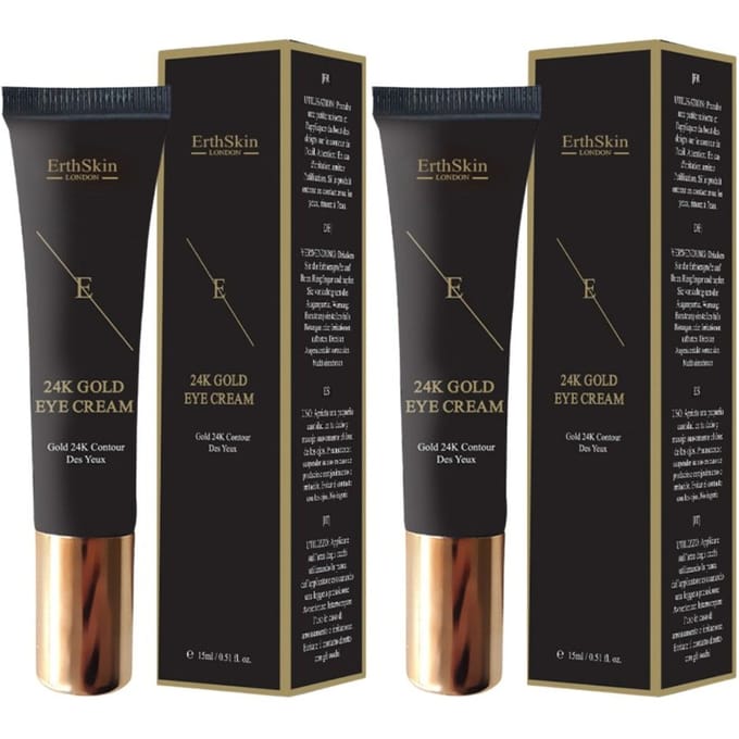 ErthSkin London CRÈME VOOR ONDER DE OGEN 24K GOUD 1