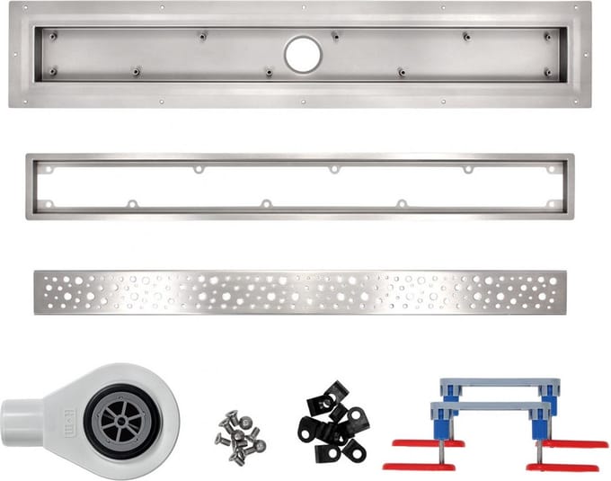 Douchegoot voor vinylvloer 110 cm Wiper VinylFloor Mistral complete set