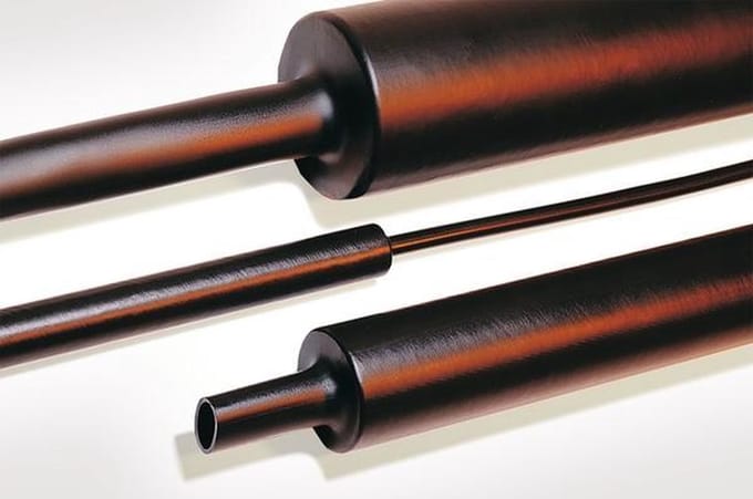 HellermannTyton 323-20080 Krimpkous met lijm Zwart 8 mm 2 mm Krimpverhouding:4:1 1 m