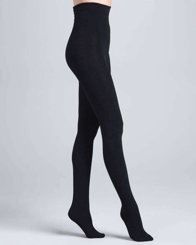 Donna Karen opaque 100D luxe layer panty maat M zwart