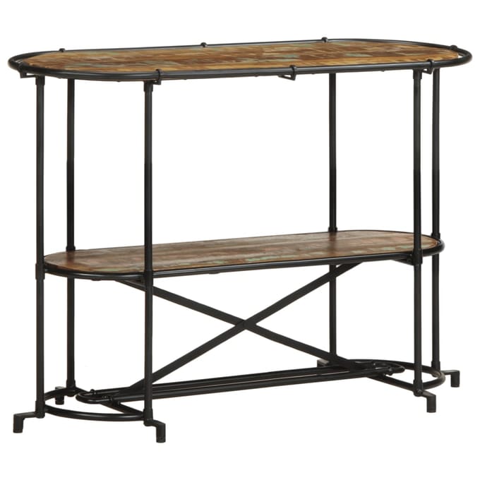 vidaXL - Wandtafel - 110x42x76 - cm - massief - gerecycled - hout